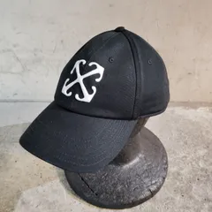OFF-WHITE Arrow Drill Baseball Cap ブラック オフホワイト キャップのサムネイル