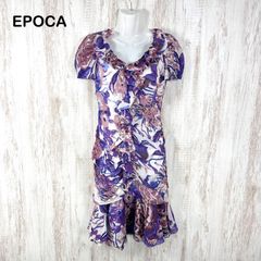 週末限定価格！EPOCA☆ ラスティック フラワー ラッフル コンビ ドレス