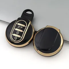 BMWミニ MINI用 キーケース TPUキーカバー 黒金