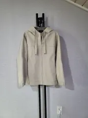 LE TROIS フード ジップアップ ジャケット アイボリー 88