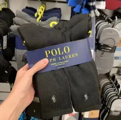 ポロラルフローレン 靴下 ソックス 6足 ブラック