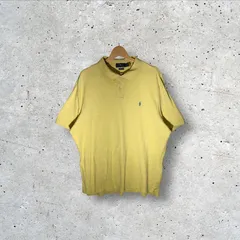 POLO RALPH LAUREN ポロラルフローレン CLASSIC FIT  ポニー刺繍 ポロシャツ ワンポイント刺繍 オーバーサイズ ビッグサイズ Vietnam製 XXLサイズ イエロー