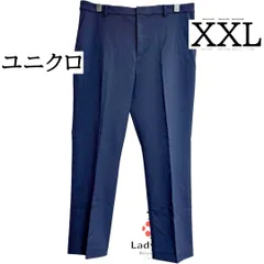 ユニクロ　スマートアンクルパンツ　ストレッチパンツ　紺　XXL　大きいサイズレディース　オフィス　セレモニー