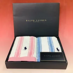 未使用品 ラルフ ローレン （Ralph Lauren）ウォッシュタオル 2枚入り 箱付き
