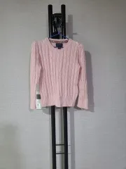 ポロラルフローレン キッズ ピンク ケーブル ニット 3T