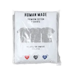 【新品】HUMAN MADE ヒューマンメイド Tシャツ グレー サイズ:L | 23AW プレミアムコットン Tシャツ 3枚パック(3Pack T-Shirt Set) | トップス カットソー 半袖【メンズ】のサムネイル