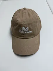 ポロ ラルフローレン エンブロイダリー ツイルベースボールキャップ (ベージュ)(新品)