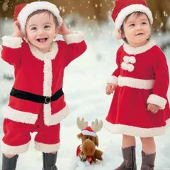 新品 サンタ コスプレ サンタクロース コスチューム 衣装 キッズ こども用  子供用 クリスマス パーティー 80cm?150cm対応 プレゼントに おすすめ 安い かわいい mlebp