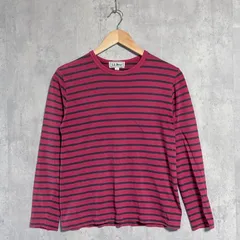 希少 L.L.Bean 90s ボーダー ロンT S バーガンディ ネイビー 紺 赤 エルエルビーン カットソー 長袖 Tシャツ ビンテージ ヴィンテージ アーカイブ y2k古着 在原みゆ紀 柴田ひかり あいみょん メンズ レディース ユニセックス コットンのサムネイル