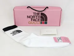 【新品未使用品】GUCCI×THE NORTH FACE グッチ×ノースフェイス コラボソックス 靴下 652045 4G492 サイズ：L(26-28cm)