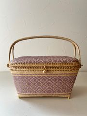 美智子さま皇室 愛用ヤーンリパオ タイ伝統工芸品 ボックス バスケット