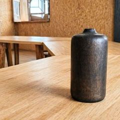 古染付 脚付き鉢 深い青の花文 丸鉢 口21高12.6高台12.5cm - メルカリ