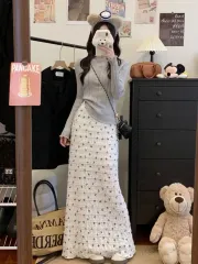 (海外配送)オーバーサイズ リー柄 スカート