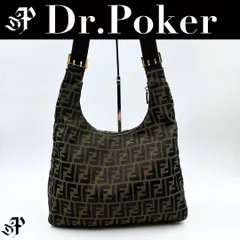 【美品】Fendi ズッカ キャンバス レザー ショルダーバッグ