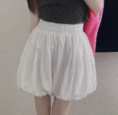 (海外配送) ファー付きキュロット