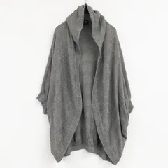 Y’s Yohji Yamamoto ワイズ ヨウジヤマモト カーディガン ボレロ チェック柄 コットン グレー 日本製 レディース 2 b01034のサムネイル
