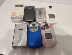 AQUOSケータイジャンク品 ガラケー AQUOS ケータイ SH-02L ブラック 中古リアカバーなしジャンク