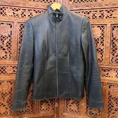 Calvin Klein レザージャケット 4 ラムレザー カルバンクライン フルジップ