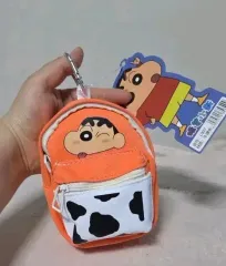 クレヨンしんちゃん オレンジ色 ミニ バックパック キーホルダー