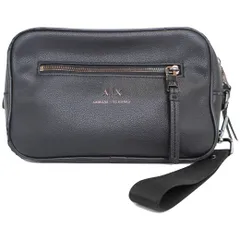 ★【ARMANI】アルマーニ セカンドバッグ セカンドバッグ ブラック レザー 普段使い用 お出かけ用 小さめバッグのサムネイル