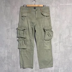 00s OLD GAP 6ポケット カーゴパンツ ギミック テック系 アーカイブ 紺タグ★ミリタリー ワイド ワーク パンツ カーキ オリーブ ヘリンボーン y2k ヴィンテージ ビンテージ 古着 90s 裏原 パンク ギャップ メンズ ボトムス ストリート