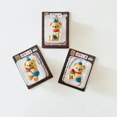 新品未使用 郵便局のキャラクター ぽすくま フィギュアストラップ 郵便局 3Types 3個 全種コンプリート