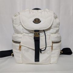 MONCLER ホワイトキルティングリュック 極美品 モンクレール ナイロン キルティング ダウン ホワイト リュック