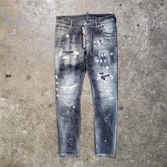 DSQUARED2 Skater Jean ブラック クラッシュ サイズ46 - メルカリ