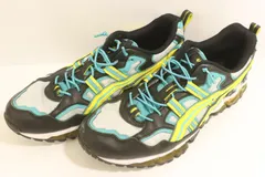 【中古】 asics メンズスニーカー 28.5cm GEL-NANDI 360 asics 28.5cm 黒 ブラック 青 ブルー 黄 イエロー