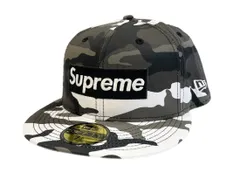シュプリーム SUPREME 26SS Shop Box Logo New Era Snow Camo Paris ショップボックスロゴ スノーカモ 7 5/8 G2701122026 帽子 メンズ帽子 キャップ ホワイト 101hat-216
