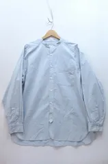 【225282】MACKINTOSH PHILOSOPHY マッキントッシュフィロソフィー  バンドカラー オーバーサイズ 長袖シャツ  ・6 ライトブルー