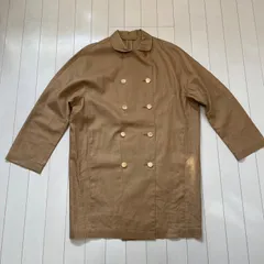MACKINTOSH リネンコート 麻100% スコットランド製 レディースL相当 ダブルボタン 軽アウターのサムネイル