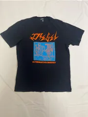 【225048】DIESEL ディーゼル  半袖Tシャツ　カットソー　ロゴ・イラストプリント　コットン100％　S メンズ  ・ ブラック