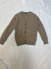 【224842】EASTBOY イーストボーイ  カーディガン　長袖ニット　毛100％　Vネック　11  ・ ブラウン系