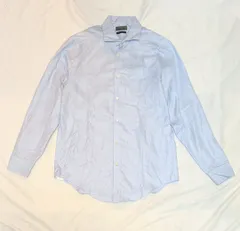 【226350】Calvin klein カルバンクライン  ノンアイロン 長袖シャツ アメリカ古着　サイズ15 1/2 メンズ  ・ ライトブルー