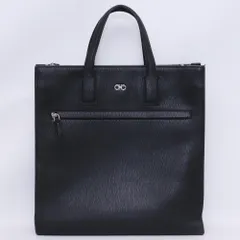 SALVATORE FERRAGAMO ガンチーニ レザートートバッグ ブラック GG-241157のサムネイル