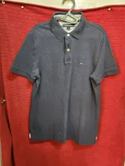 (95) トミーヒルフィガー ネイビー 半袖 ポロTシャツ