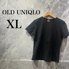 OLD UNIQLO メンズ XL 黒 Tシャツ ビッグサイズ 古着