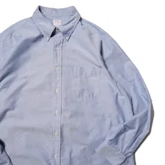 90's 00’s USA製 ブルックスブラザーズ オックスフォード ボタンダウンシャツ 17 1/2-4/5 青 無地 アメリカ製 オールド ポロカラーシャツ アメリカ古着 USED ビンテージ ヴィンテージ