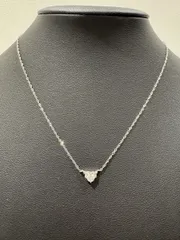 Pt850 プラチナ ダイヤモンド ネックレス D0.25ct 総重量約1.8g ホールマーク刻印入り　S1003