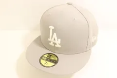 【中古】 NEW ERA メンズキャップ -- 59FIFTY Los Angeles Dodgers キャップ NEW ERA 57.7cm ライトグレー