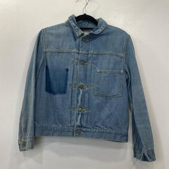 R.H.Vintageロンハーマン デニムジャケット ライトブルー 肘パッチ付き
