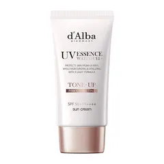 d'Alba　ウォータフルトーンアップサンクリーム ピンク 50ml日焼け止め 7種 SPF50+ PA++++ 日焼け止め UV 紫外線 混合 くすみ 化粧下地 ベース メイク 低刺激 美容 カバーアップ ピンク シミ取り 送料無料