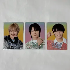 【230522】 プロフィールカード3枚セット　元木湧　内村颯太　黒田光輝　ジャニーズ　未開封品