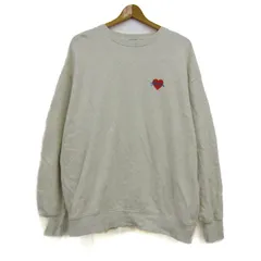 フリークスストア スウェット トレーナー トップス 長袖 ハート コットン メンズ Fサイズ ベージュ FREAK'S STORE 【中古】のサムネイル