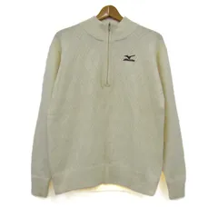 ミズノ セーター トップス ハイネック ハーフジップ ゴルフウエア メンズ Mサイズ クリーム Mizuno 【中古】のサムネイル