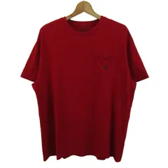 ポロ・ラルフローレン 半袖Ｔシャツ クルーネック ポニーロゴ トップス メンズ Lサイズ レッド POLO RALPH LAUREN 【中古】