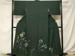 平和屋着物■訪問着　刺繍　雪輪枝花文　金銀彩　正絹　逸品　CABF4129ev
