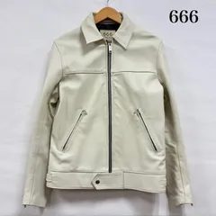 666 シックスシックスシックス ジャケット、上着 レザージャケット シングル ライダース レザージャケット イングランド製のサムネイル