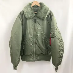 【中古】ALPHA B-15 サイズXL カーキ アルファ フライトジャケット 8310-483250-290[19]